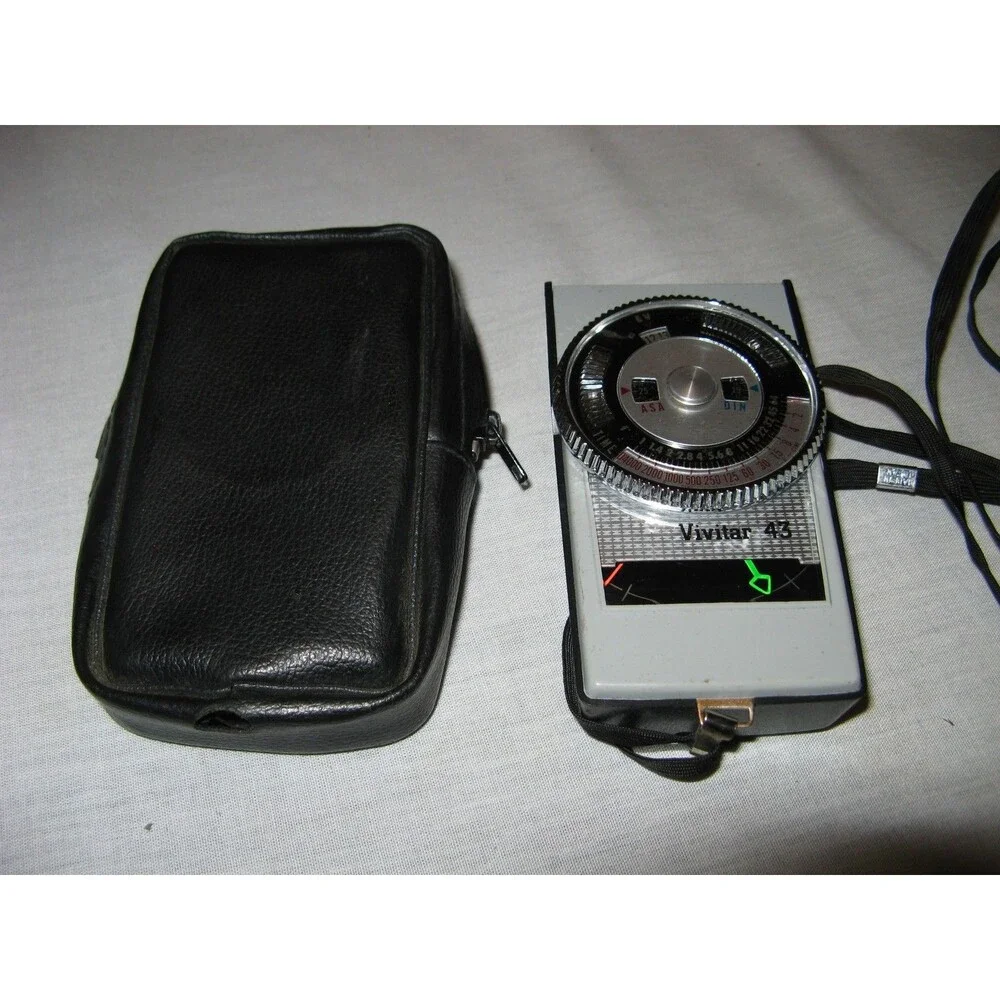 Vivitar 43 Vintage Analog Handheld Light Meter for SLR DSLR Film Digital Camera